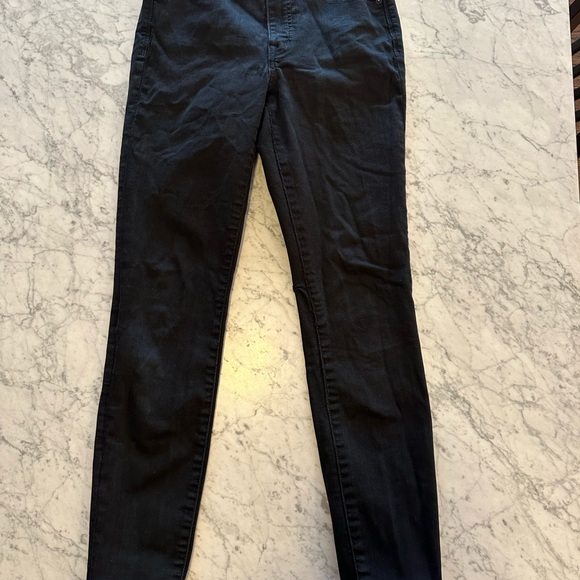 Madewell 9” high rise skinny black denim size 27 - Picture 4 of 8